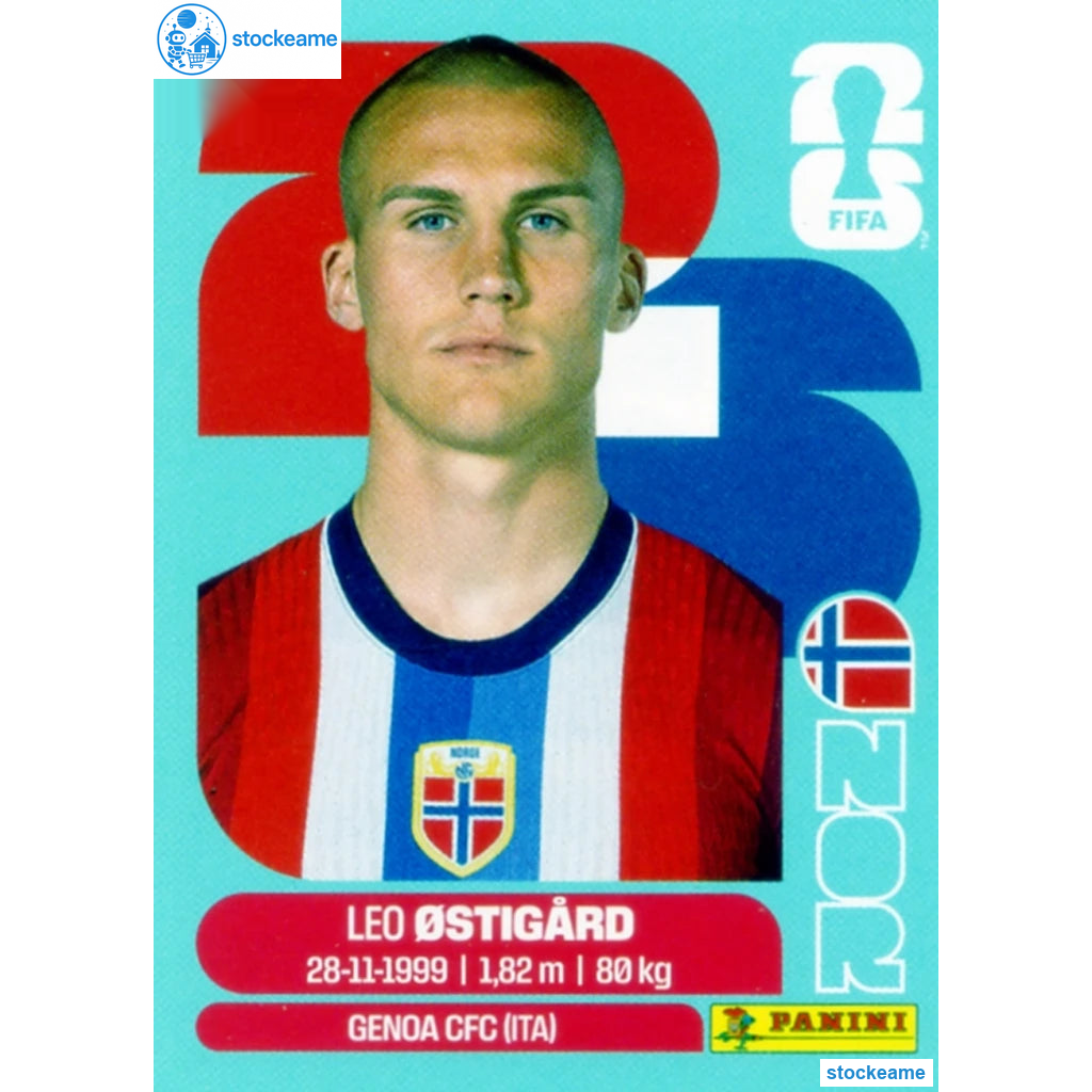 NOR004 - Leo Ostigard | Norway | Panini World Cup 2026 Base Sticker