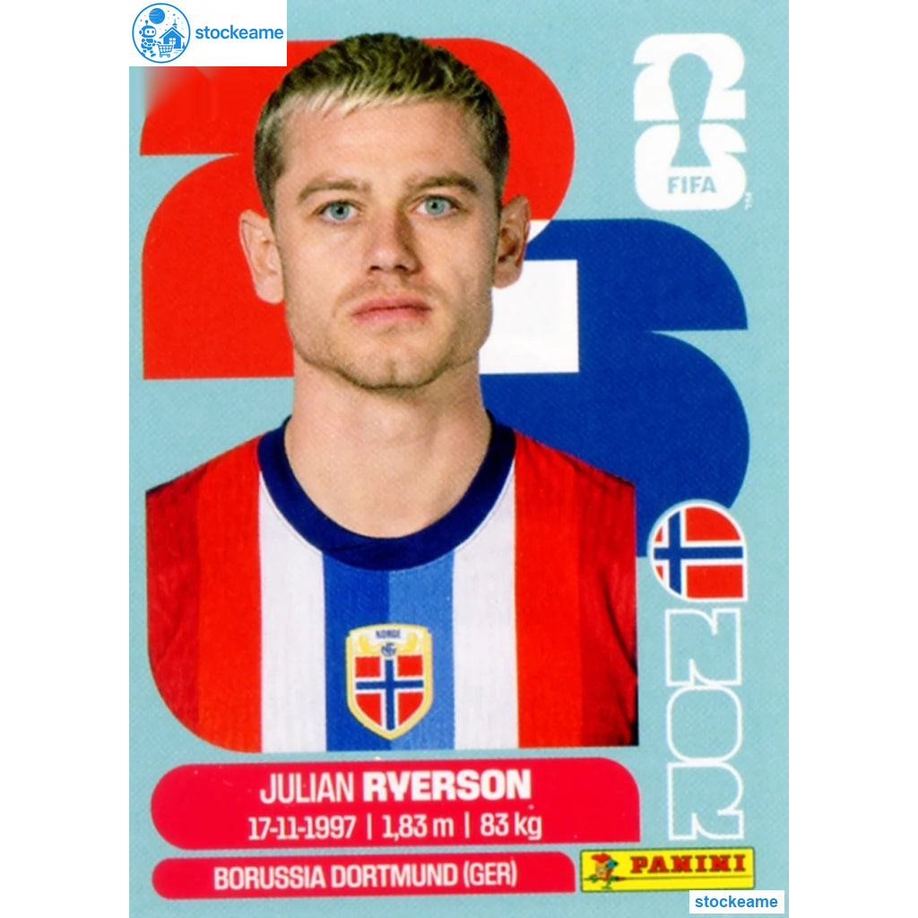 NOR003 - Julian Ryerson | Norway | Panini World Cup 2026 Base Sticker