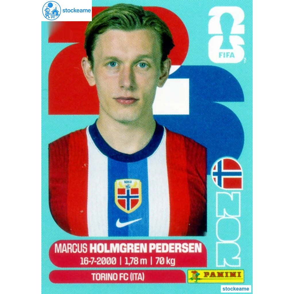 NOR006 - Marcus Holmgren Pedersen | Norway | Panini World Cup 2026 Base Sticker