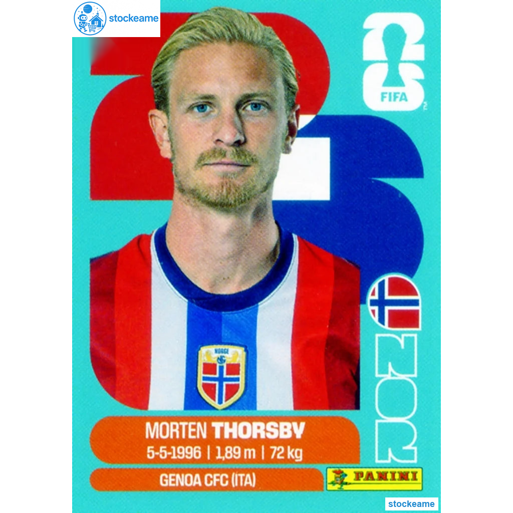 NOR009 - Morten Thorsby | Norway | Panini World Cup 2026 Base Sticker