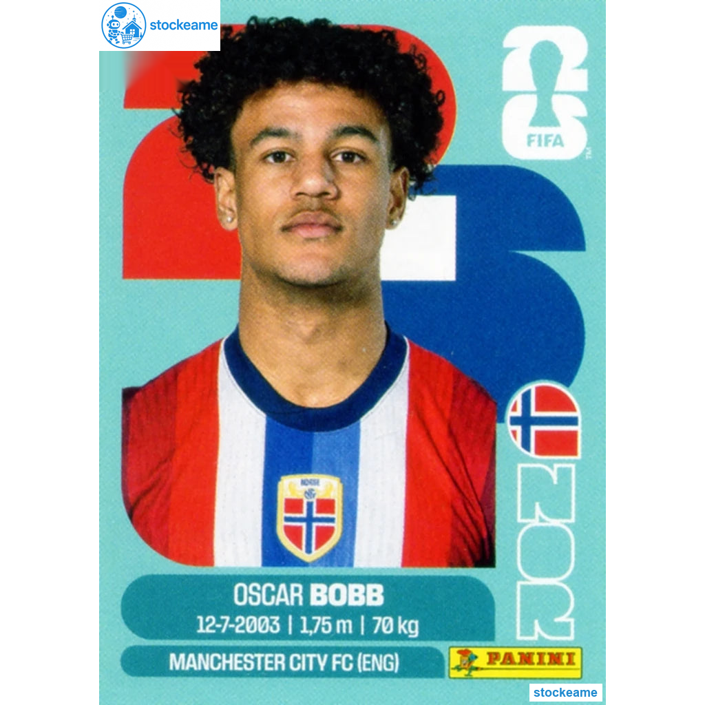 NOR020 - Oscar Bobb | Norway | Panini World Cup 2026 Base Sticker