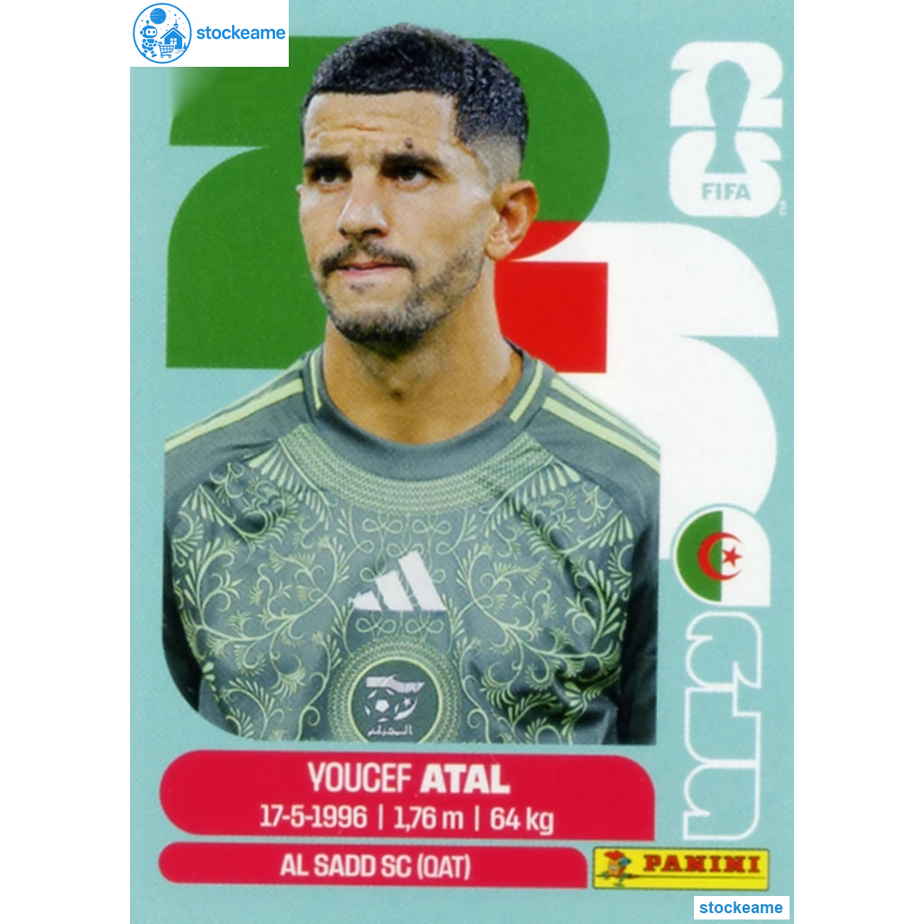 ALG004 - Youcef Atal | Algeria | Panini World Cup 2026 Base Sticker