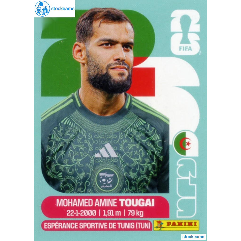 ALG006 - Mohamed Amine Tougai | Algeria | Panini World Cup 2026 Base Sticker