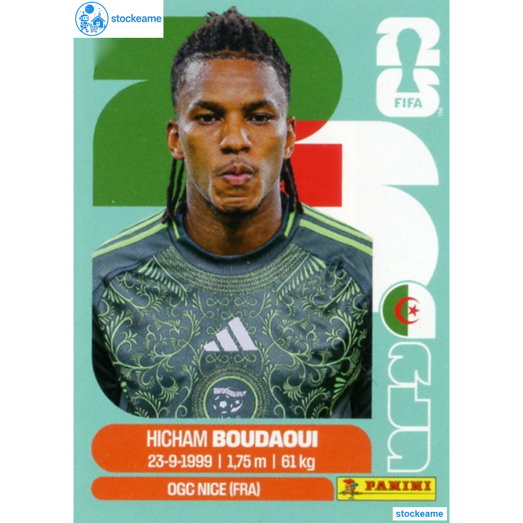 ALG010 - Hicham Boudaoui | Algeria | Panini World Cup 2026 Base Sticker