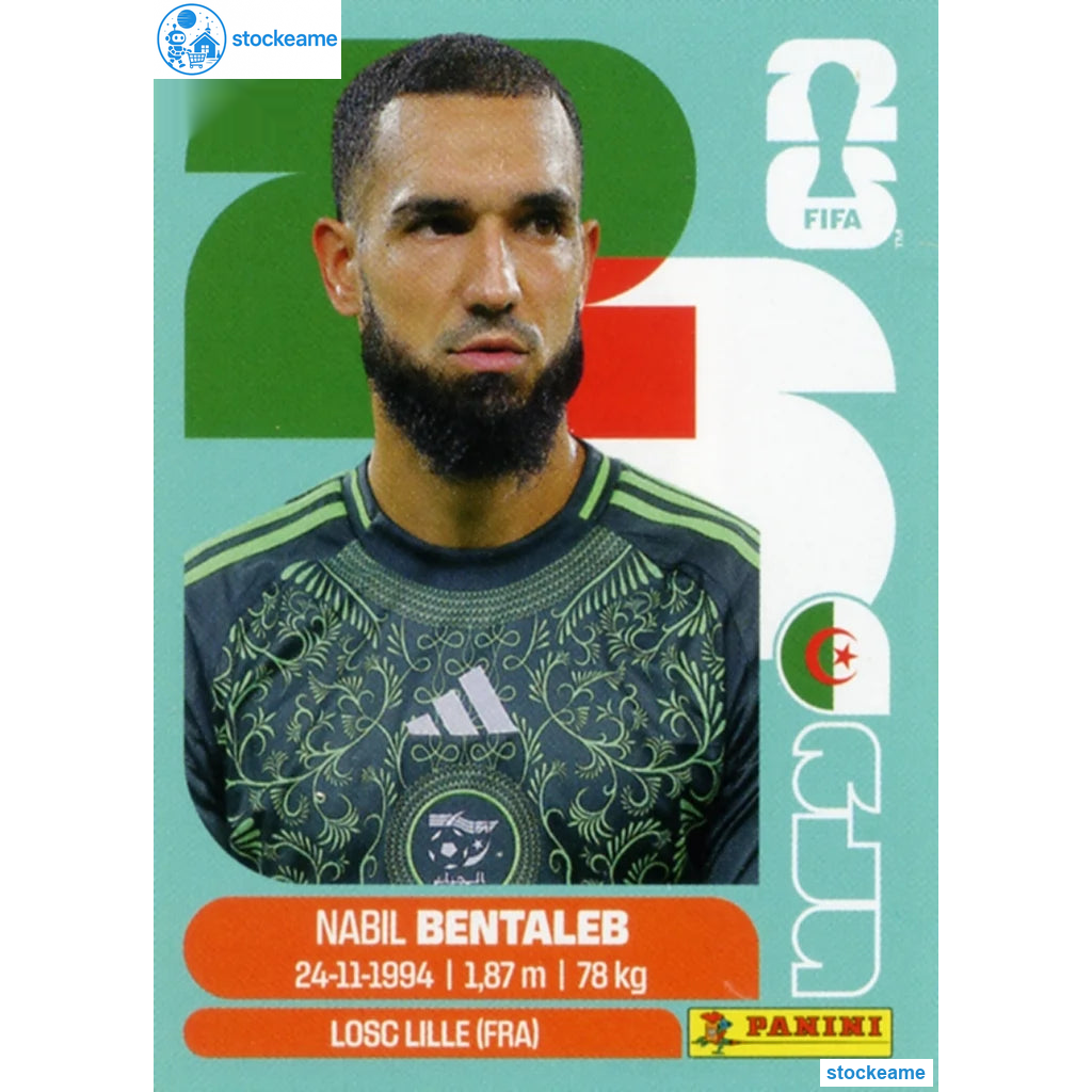 ALG012 - Nabil Bentalab | Algeria | Panini World Cup 2026 Base Sticker