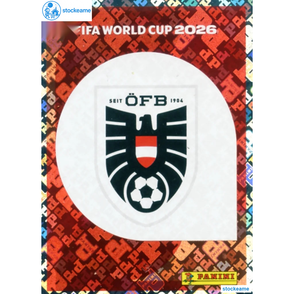 AUT001 - Emblem | Austria | Panini World Cup 2026 Foil Sticker