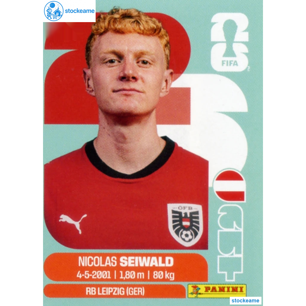 AUT015 - Nicolas Seiwald | Austria | Panini World Cup 2026 Base Sticker