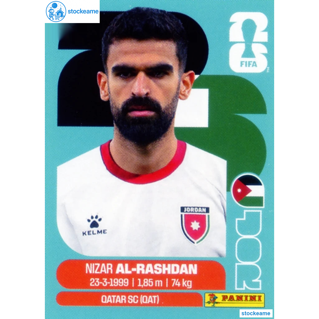 JOR010 - Nizar Al-Rashdan | Jordan | Panini World Cup 2026 Base Sticker