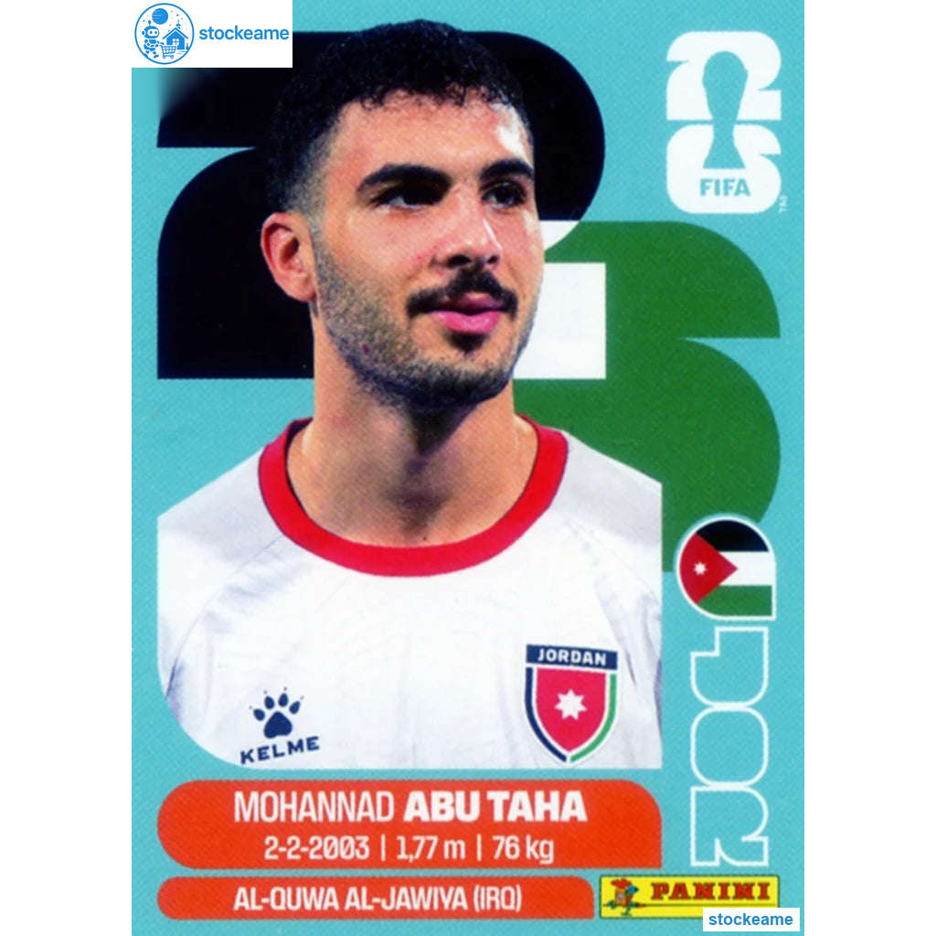 JOR012 - Mohannad Abu Taha | Jordan | Panini World Cup 2026 Base Sticker