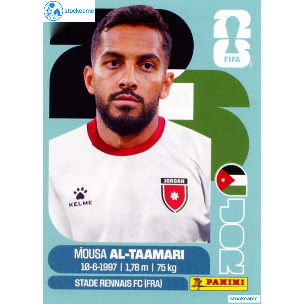 JOR015 - Musa Al-Taamari | Jordan | Panini World Cup 2026 Base Sticker