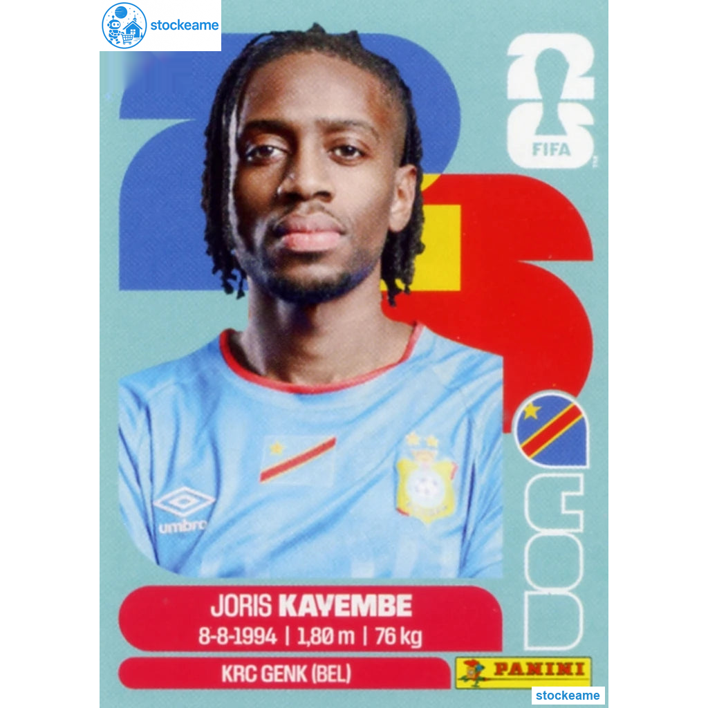 COD007 - Joris Kayembe | DR Congo | Panini World Cup 2026 Base Sticker