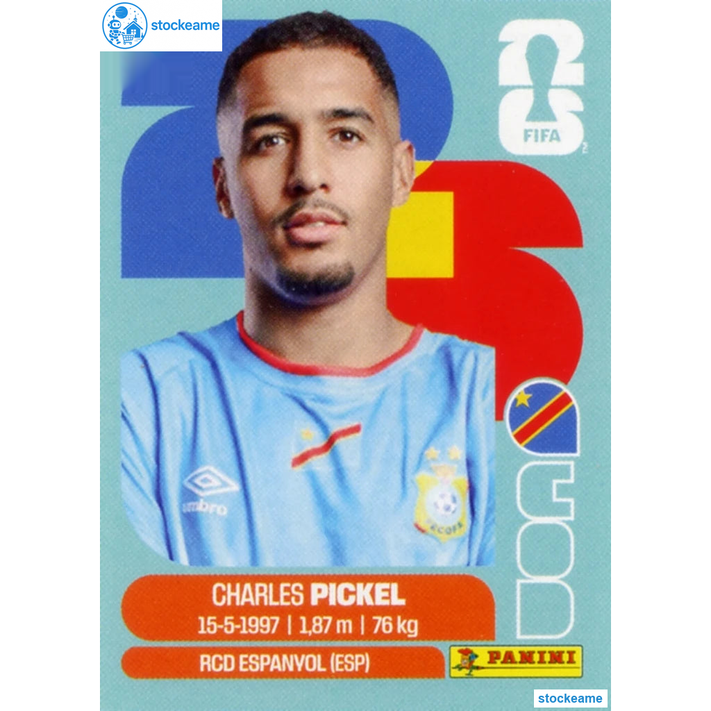 COD008 - Charles Pickel | DR Congo | Panini World Cup 2026 Base Sticker