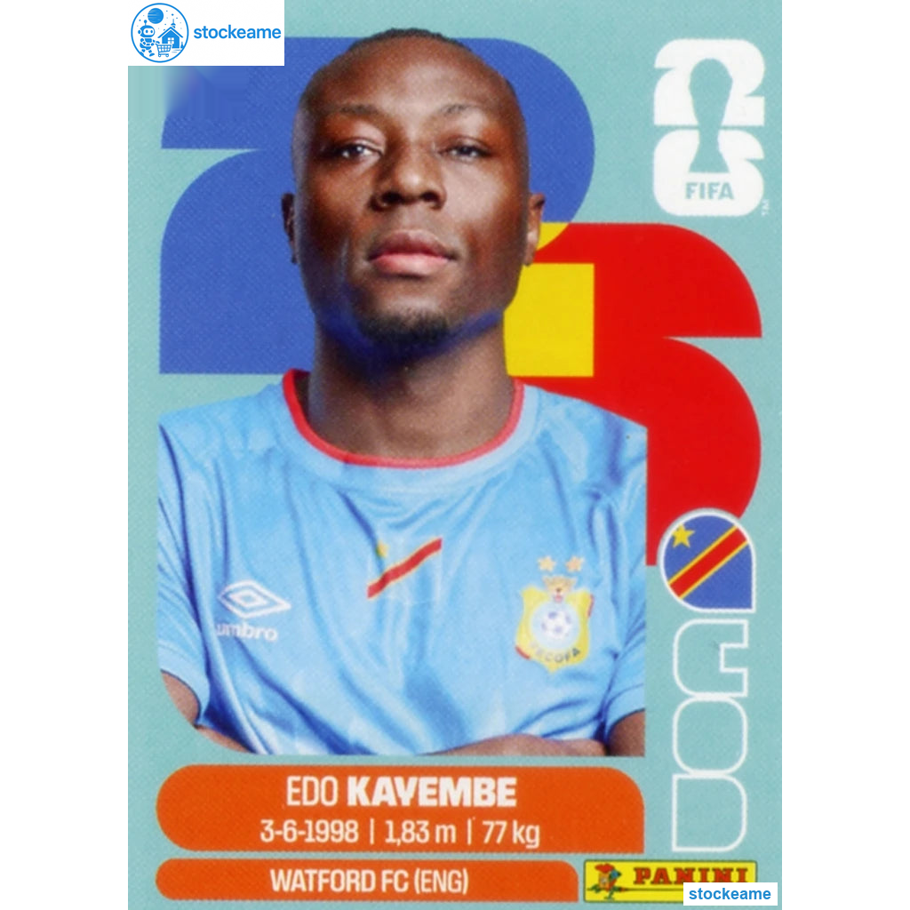 COD010 - Edo Kayembe | DR Congo | Panini World Cup 2026 Base Sticker