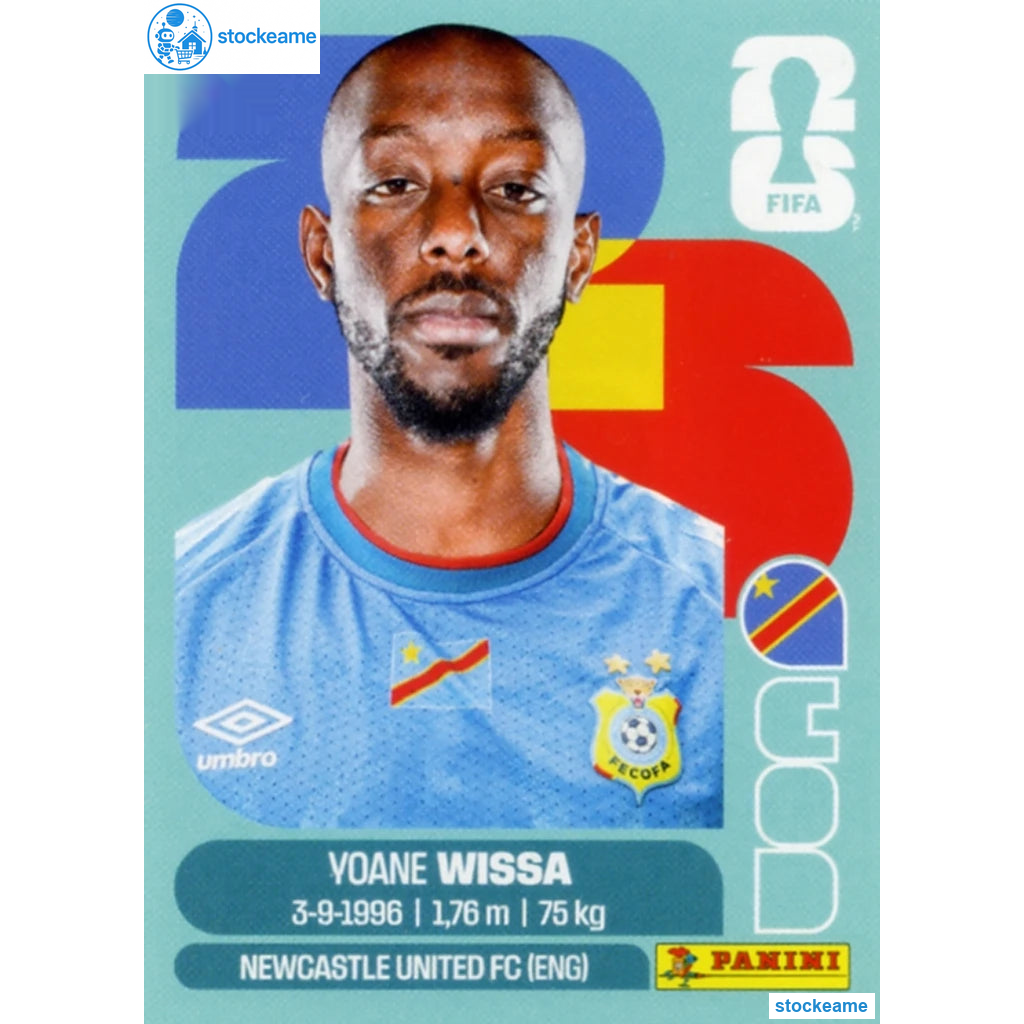 COD016 - Yoane Wissa | DR Congo | Panini World Cup 2026 Base Sticker