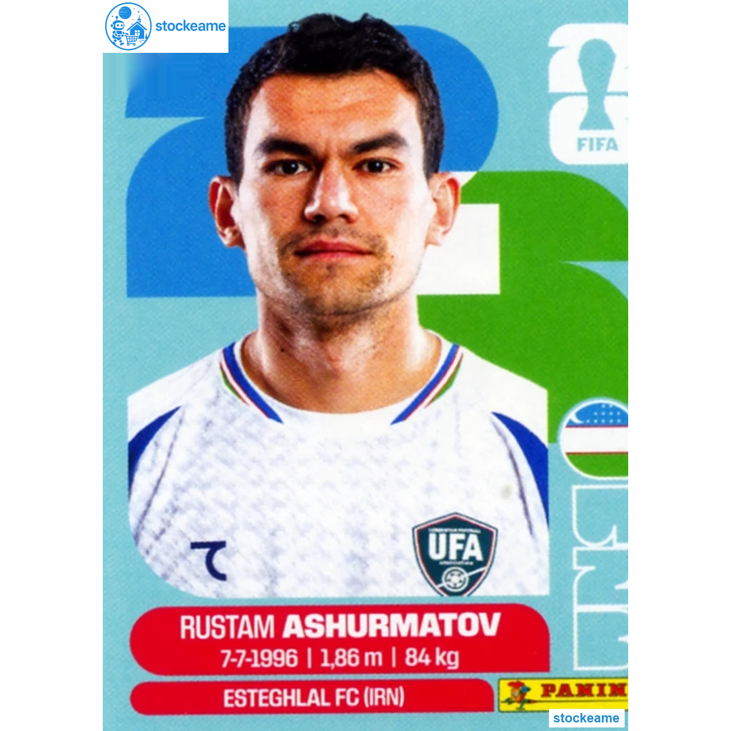 UZB007 - Rustamjon Ashurmatov | Uzbekistan | Panini World Cup 2026 Base Sticker