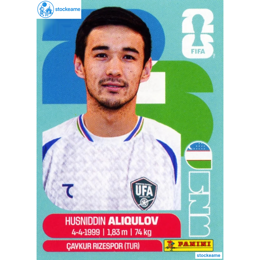 UZB006 - Husniddin Aliqulov | Uzbekistan | Panini World Cup 2026 Base Sticker