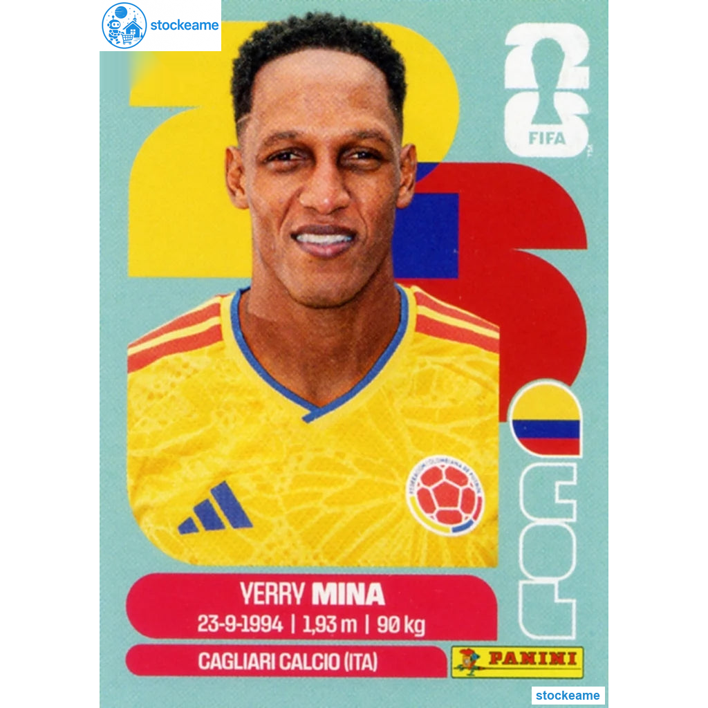 COL005 - Yerry Mina | Colombia | Panini World Cup 2026 Base Sticker