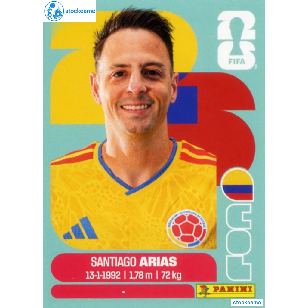 COL009 - Santiago Arias | Colombia | Panini World Cup 2026 Base Sticker