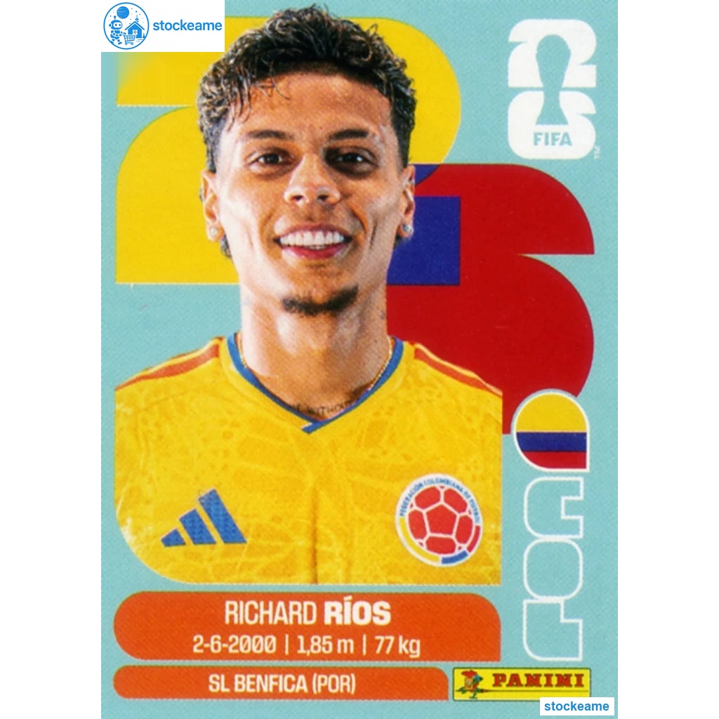 COL012 - Richard Rios | Colombia | Panini World Cup 2026 Base Sticker