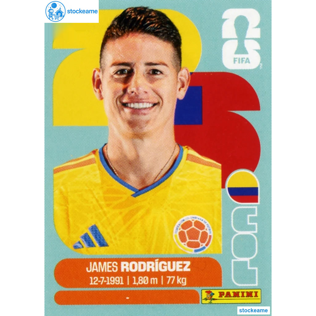 COL014 - James Rodriguez | Colombia | Panini World Cup 2026 Base Sticker