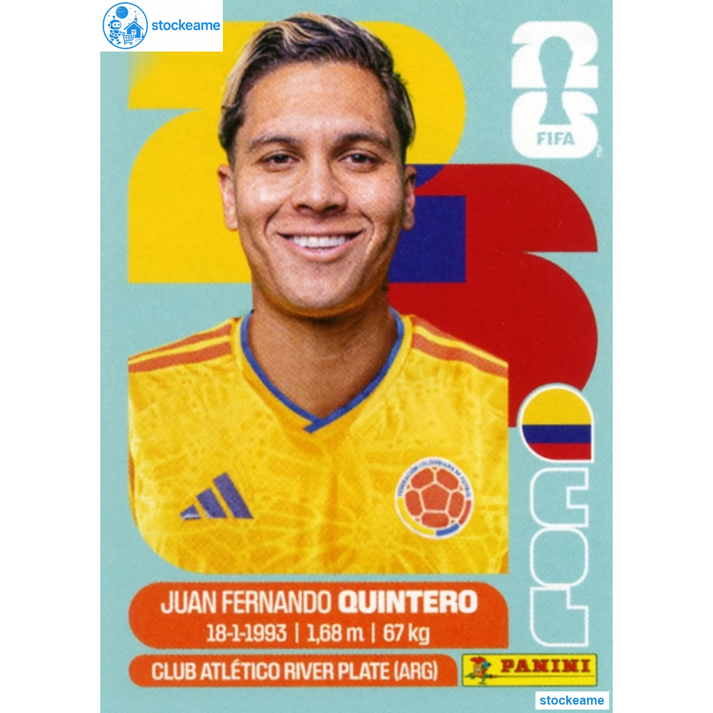 COL015 - Juan Fernando Quintero | Colombia | Panini World Cup 2026 Base Sticker
