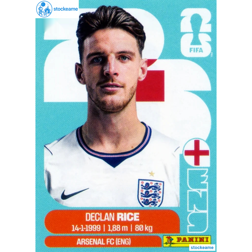 ENG010 - Declan Rice | England | Panini World Cup 2026 Base Sticker