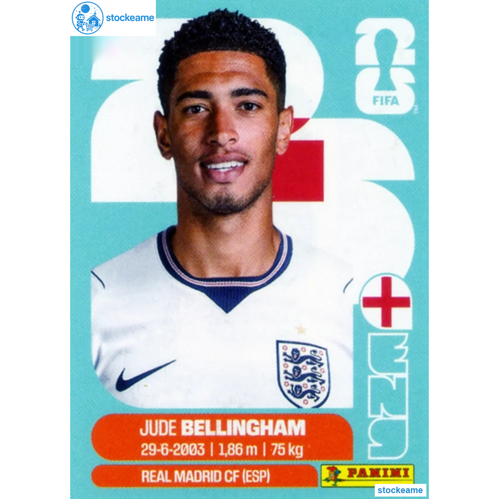 ENG011 - Jude Bellingham | England | Panini World Cup 2026 Base Sticker