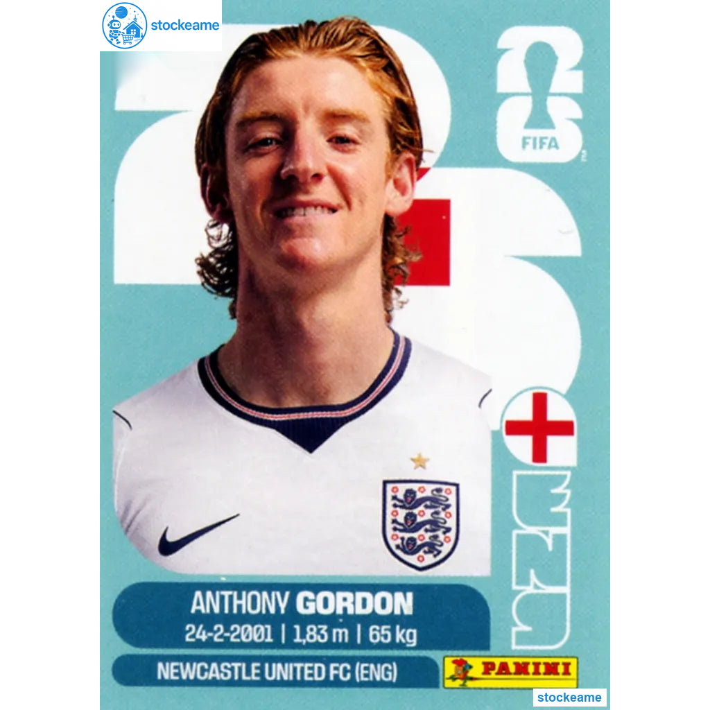 ENG015 - Anthony Gordon | England | Panini World Cup 2026 Base Sticker