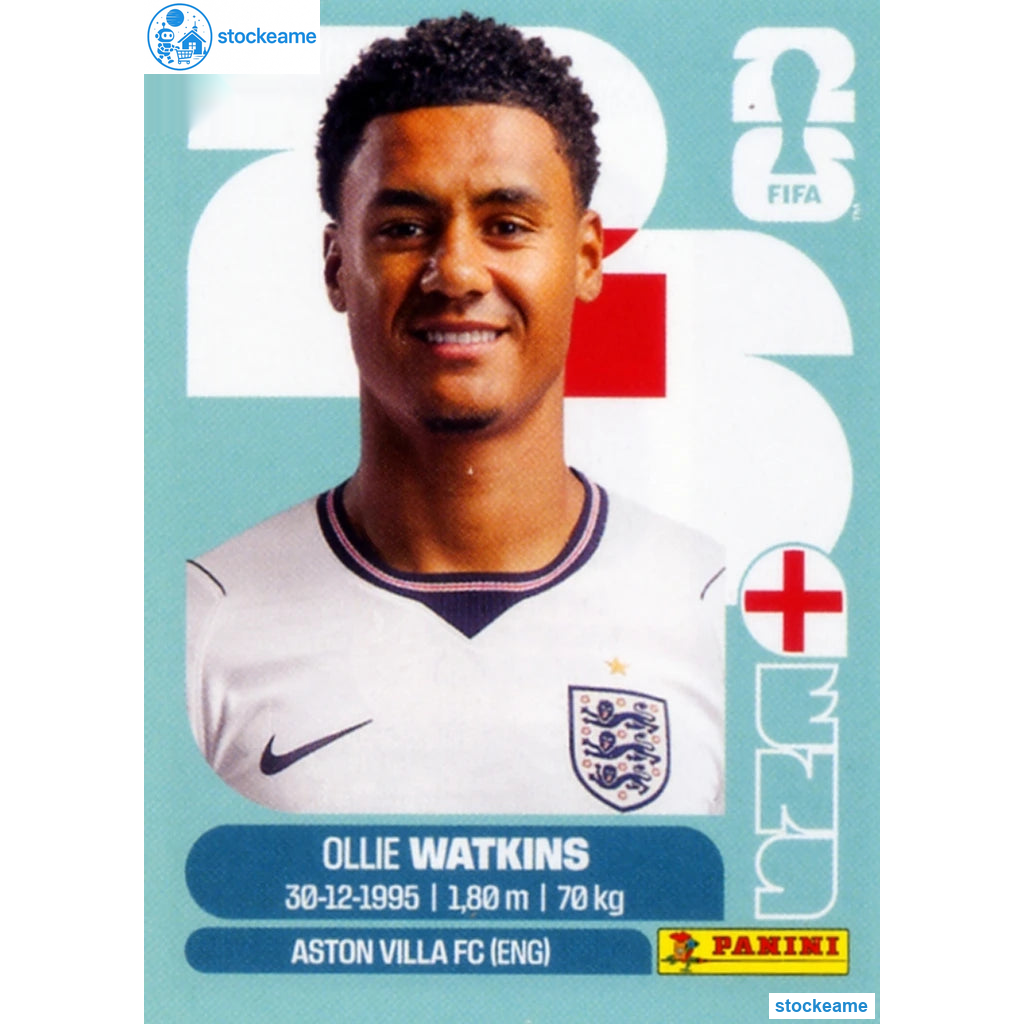 ENG020 - Ollie Watkins | England | Panini World Cup 2026 Base Sticker