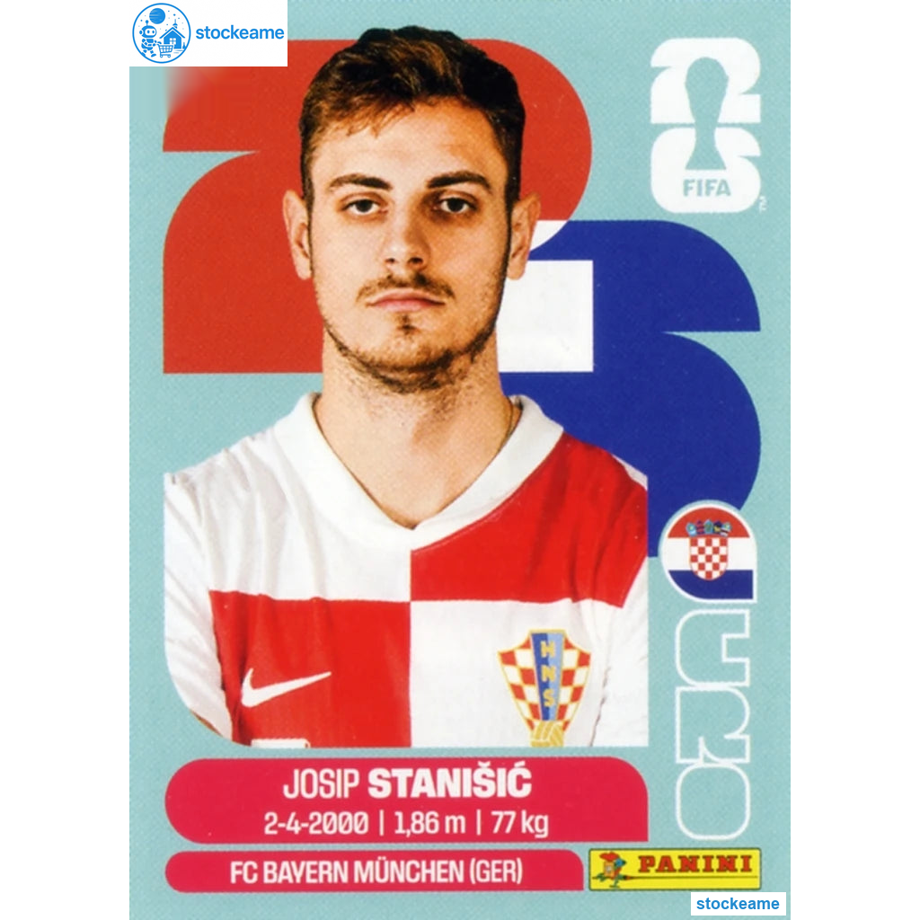 CRO005 - Josip Stanišić | Croatia | Panini World Cup 2026 Base Sticker