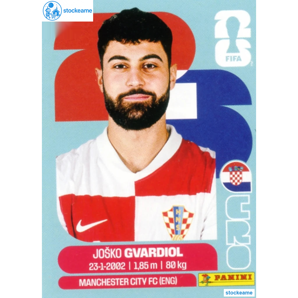 CRO004 - Josko Gvardiol | Croatia | Panini World Cup 2026 Base Sticker