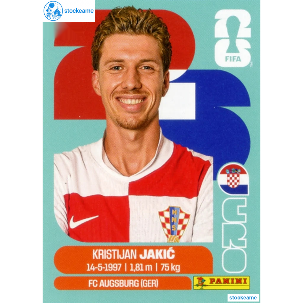 CRO008 - Kristijan Jakic | Croatia | Panini World Cup 2026 Base Sticker