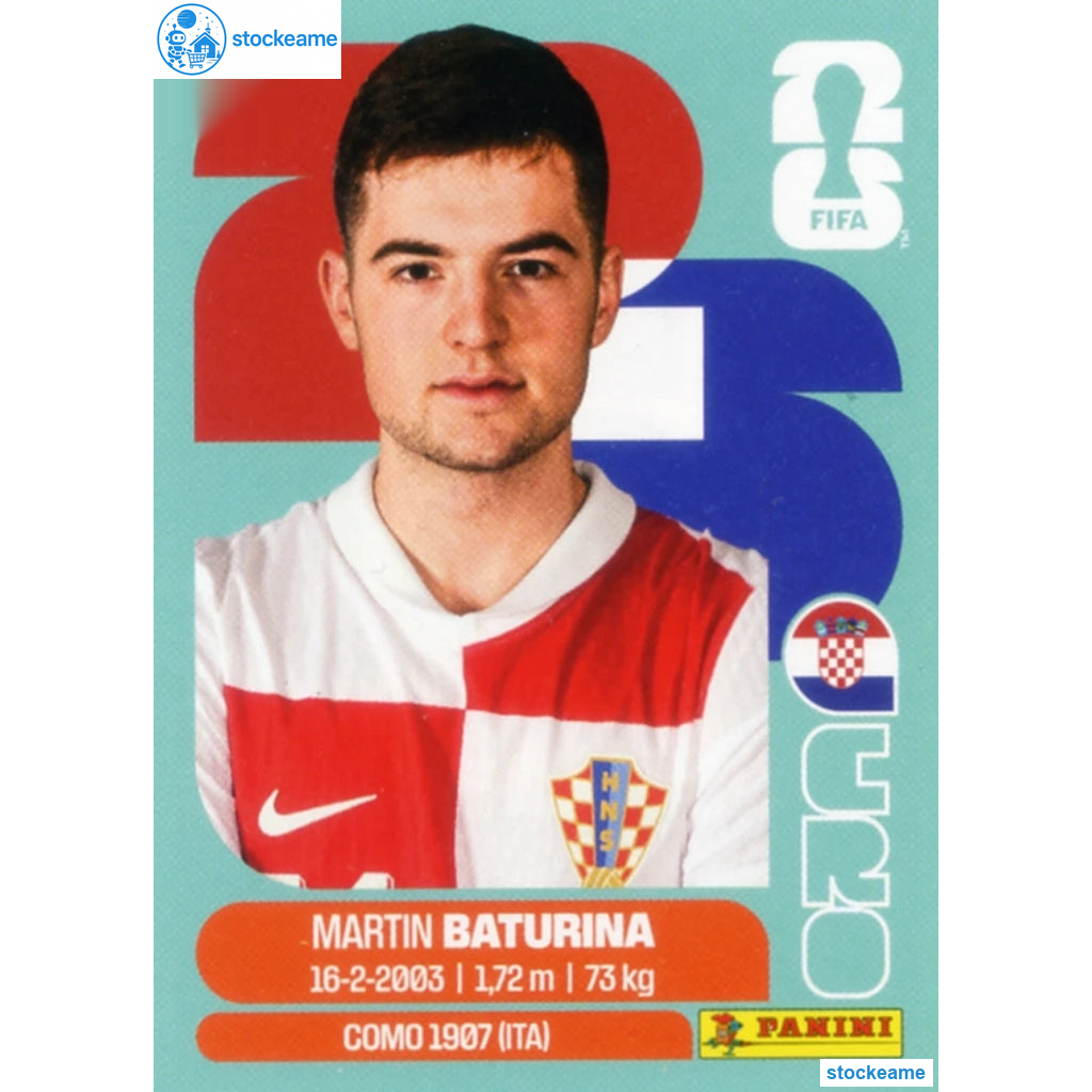 CRO011 - Martin Baturina | Croatia | Panini World Cup 2026 Base Sticker