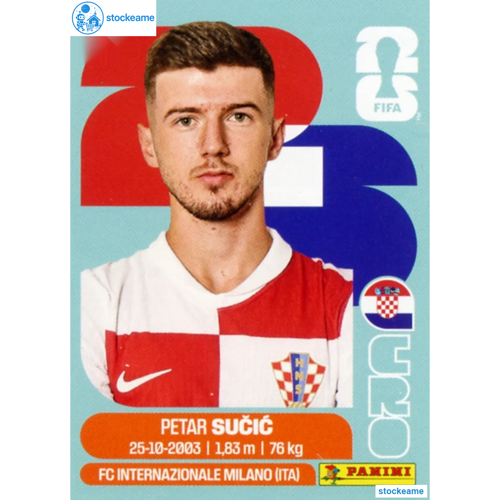 CRO015 - Petar Sucic | Croatia | Panini World Cup 2026 Base Sticker