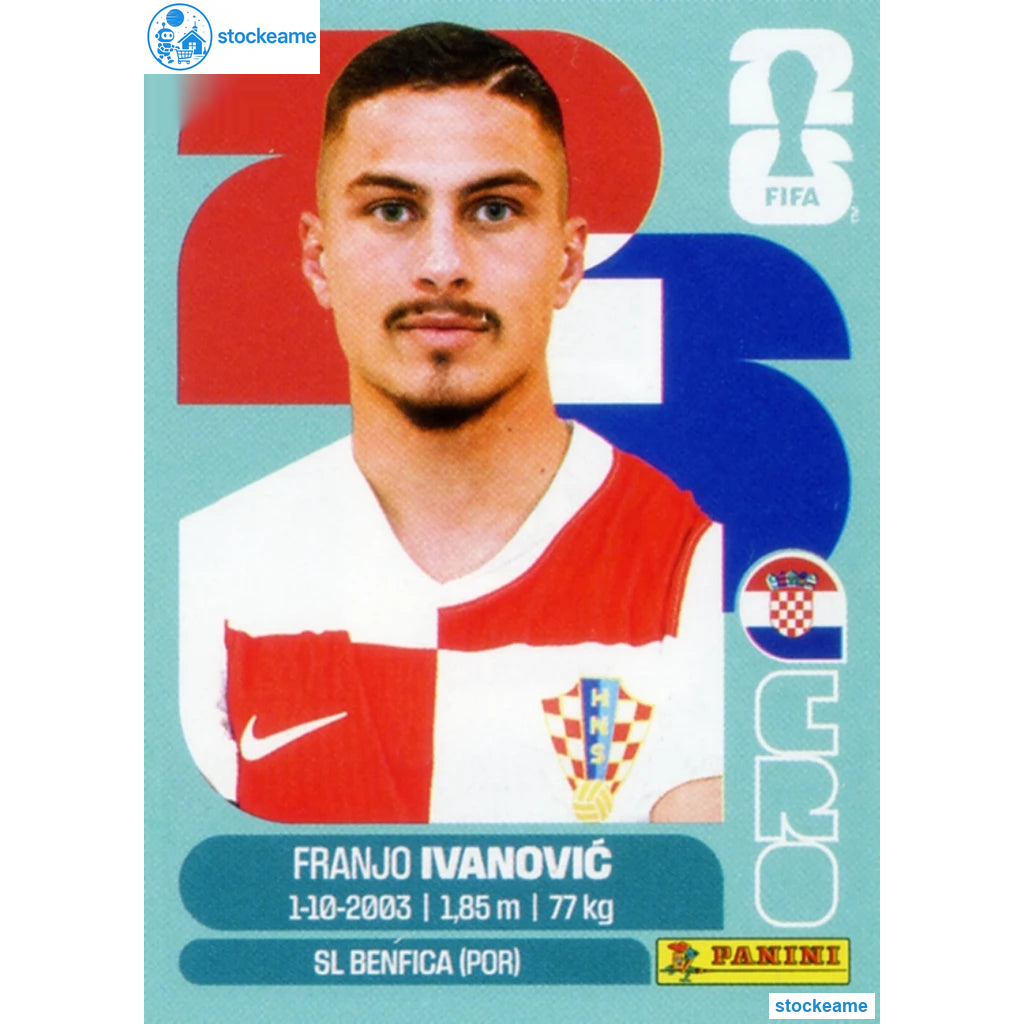 CRO020 - Franjo Ivanovic | Croatia | Panini World Cup 2026 Base Sticker