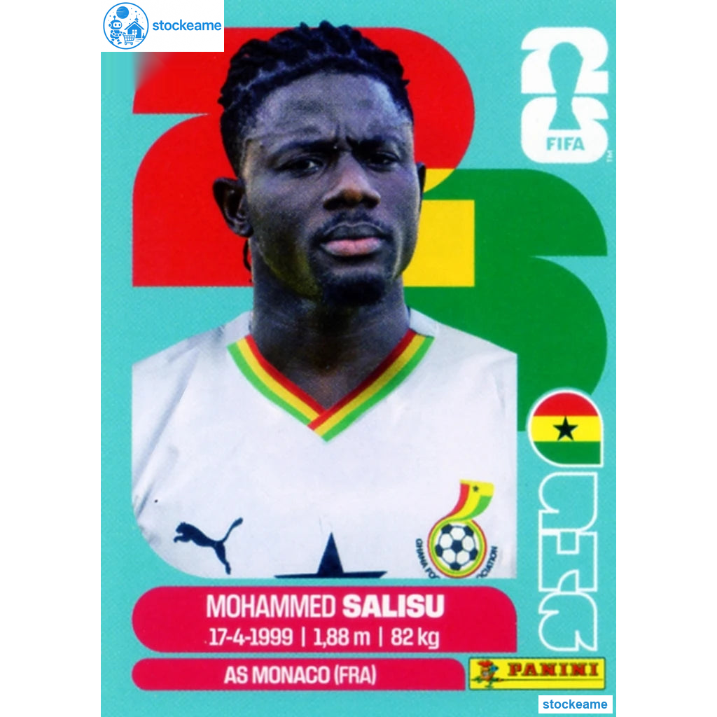 GHA004 - Mohammed Salisu | Ghana | Panini World Cup 2026 Base Sticker