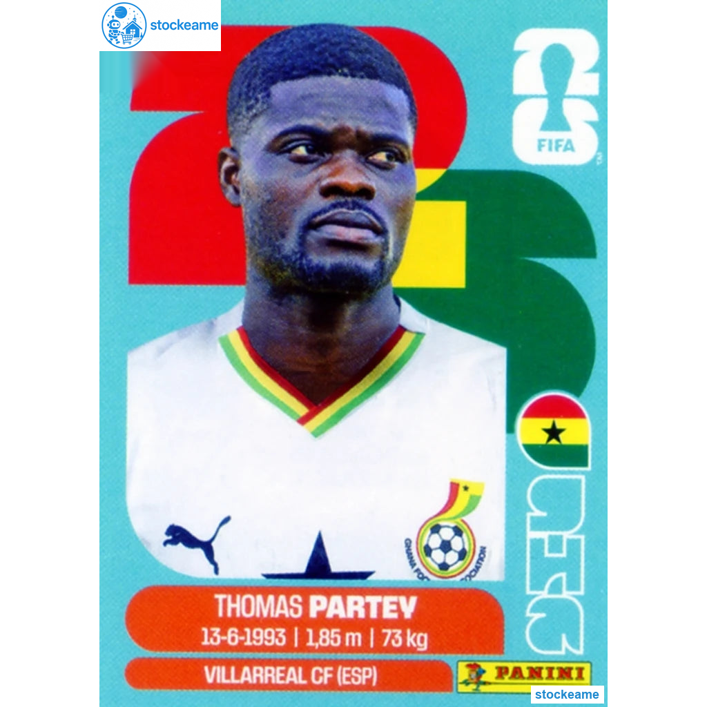 GHA010 - Thomas Partey | Ghana | Panini World Cup 2026 Base Sticker