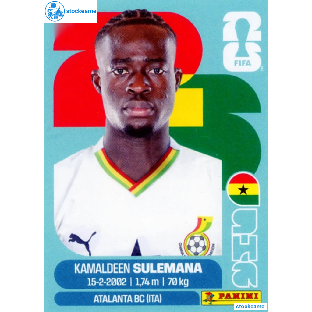 GHA012 - Kamaldeen Sulemana | Ghana | Panini World Cup 2026 Base Sticker