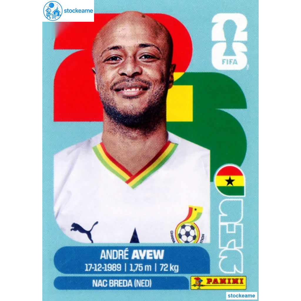 GHA017 - Andrew Ayew | Ghana | Panini World Cup 2026 Base Sticker