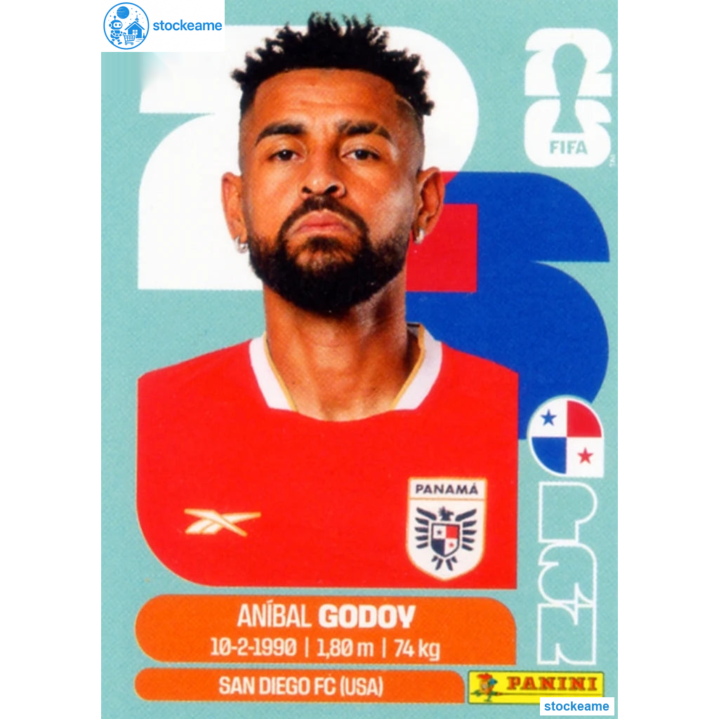 PAN011 - Aníbal Godoy | Panama | Panini World Cup 2026 Base Sticker
