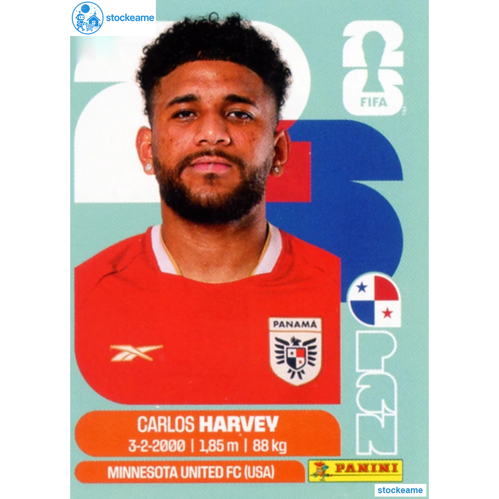 PAN015 - Carlos Harvey | Panama | Panini World Cup 2026 Base Sticker