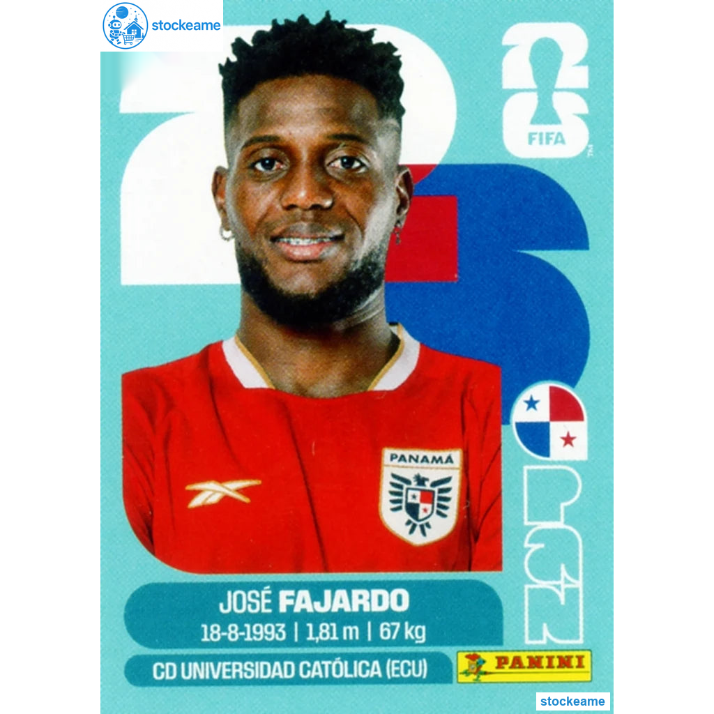 PAN017 - Jose Fajardo | Panama | Panini World Cup 2026 Base Sticker