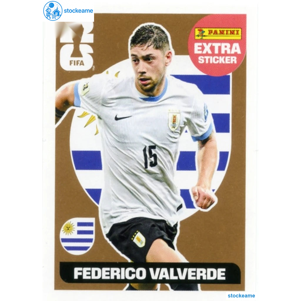 FV-b - Federico Valverde | Uruguay | Panini World Cup 2026 Extra / Bronze Sticker