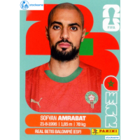 MAR010 - Sofyan Amrabat | Morocco | Panini World Cup 2026 Base Sticker