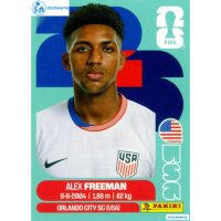 USA006 - Alex Freeman | USA | Panini World Cup 2026 Base Sticker