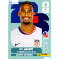 USA019 - Haji Wright | USA | Panini World Cup 2026 Base Sticker