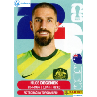AUS010 - Milos Degenek | Australia | Panini World Cup 2026 Base Sticker