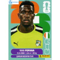 CIV002 - Yahia Fofana | Ivory Coast | Panini World Cup 2026 Base Sticker