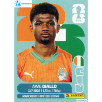 CIV015 - Amad Diallo | Ivory Coast | Panini World Cup 2026 Base Sticker