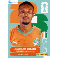 CIV014 - Jean-Philippe Gbamin | Ivory Coast | Panini World Cup 2026 Base Sticker